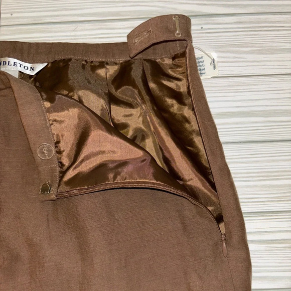 Vintage Pendleton silk linen women's pants size 16 - Picture 3 of 6